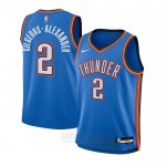 Camiseta Nino Oklahoma City Thunder Shai Gilgeous-Alexander #2 Icon Azul