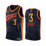 Camiseta Oklahoma City Thunder Josh Giddey #3 Ciudad 2023-24 Negro