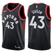 Camiseta Toronto Raptors Pascal Siakam #43 Statement 2017-18 Negro