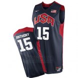 Camiseta USA 2012 Carmelo Anthony #15 Negro