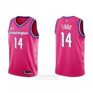 Camiseta Washington Wizards Isaiah Todd #14 Ciudad 2022-23 Rosa