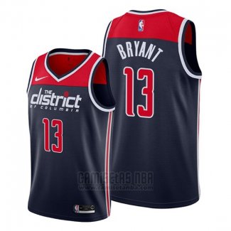 Camiseta Washington Wizards Thomas Bryant #13 Statement Edition Azul