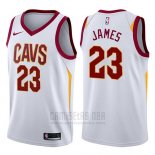 Nike Camiseta Cleveland Cavaliers LeBron James #23 2017-18 Blanco