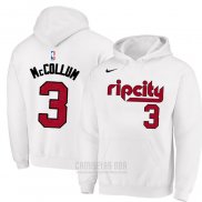 Sudaderas con Capucha C.j. McCollum Portland Trail Blazers Blanco 2019-20 Ciudad