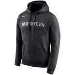 Sudaderas con Capucha Detroit Pistons Negro Ciudad