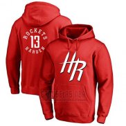 Sudaderas con Capucha Harden Houston Houston Rockets Rojo4