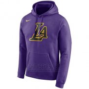 Sudaderas con Capucha Los Angeles Lakers Violeta Ciudad