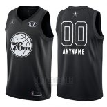 Camiseta All Star 2018 Philadelphia 76ers Nike Personalizada Negro