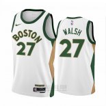 Camiseta Boston Celtics Jordan Walsh #27 Ciudad 2023-24 Blanco