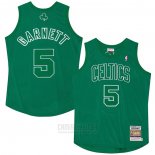 Camiseta Boston Celtics Kevin Garnett #5 Mitchell & Ness 2012 Verde