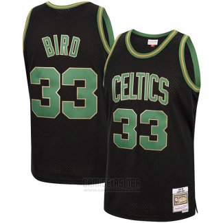 Camiseta Boston Celtics Larry Bird #33 Mitchell & Ness 1985-86 Negro