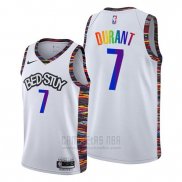 Camiseta Brooklyn Nets Kevin Durant #7 Ciudad LGBTQ Pride Night 2020 Blanco