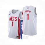 Camiseta Brooklyn Nets Mikal Bridges #1 Classic 2022-23 Blanco