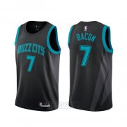 Camiseta Charlotte Hornets Dwayne Bacon #7 Ciudad Negro