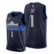 Camiseta Dallas Mavericks Courtney Lee #1 Statement Azul