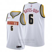 Camiseta Denver Nuggets Keita Bates Diop #6 Association 2019-20 Blanco