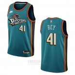 Camiseta Detroit Pistons Saddiq Bey #41 Classic 2022-23 Verde