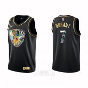 Camiseta Golden Edition Brooklyn Nets Kevin Durant #7 2021-22 Negro