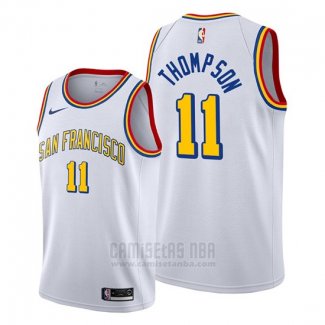 Camiseta Golden State Warriors Klay Thompson #11 Classic Edition Blanco