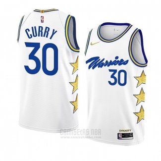 Camiseta Golden State Warriors Stephen Curry #30 Champs Whitestars 2022-23 Blanco