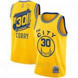 Camiseta Golden State Warriors Stephen Curry #30 Mitchell & Ness 2019-20 Amarillo