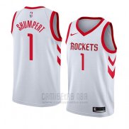 Camiseta Houston Rockets Iman Shumpert #1 Association 2018 Blanco