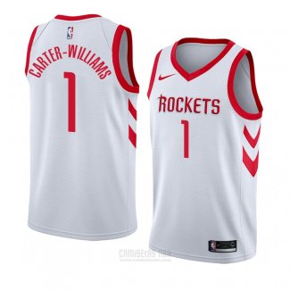 Camiseta Houston Rockets Michael Carter Williams #1 Association 2017-18 Blanco