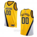 Camiseta Indiana Pacers Bennedict Mathurin #00 Statement 2022-23 Amarillo