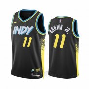 Camiseta Indiana Pacers Bruce Brown JR. #11 Ciudad 2023-24 Negro