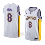 Camiseta Los Angeles Lakers Channing Frye #8 Association 2018 Blanco