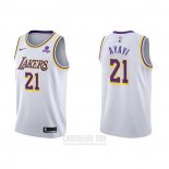 Camiseta Los Angeles Lakers Joel Ayayi #21 Association 2021-22 Blanco