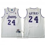 Camiseta Los Angeles Lakers Kobe Bryant #24 Blanco