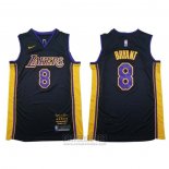 Camiseta Los Angeles Lakers Kobe Bryant #8 Retirement 2018 Negro
