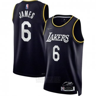 Camiseta Los Angeles Lakers LeBron James #6 Select Series 2022 Negro