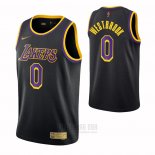 Camiseta Los Angeles Lakers Russell Westbrook #0 Statement 2021-22 Negro