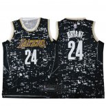 Camiseta Luces De La Ciudad Los Angeles Lakers Kobe Bryant #24 Negro