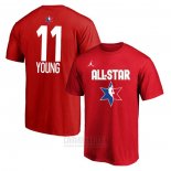 Camiseta Manga Corta All Star 2020 Atlanta Hawks Trae Young Rojo