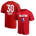 Camiseta Manga Corta All Star 2020 Golden State Warriors Stephen Curry Rojo