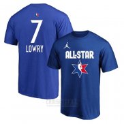 Camiseta Manga Corta All Star 2020 Toronto Raptors Kyle Lowry Azul