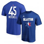 Camiseta Manga Corta All Star 2020 Utah Jazz Donovan Mitchell Azul