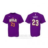 Camiseta Manga Corta Anthony Davis New Orleans Pelicans Violeta Ciudad