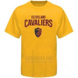 Camiseta Manga Corta Cleveland Cavaliers Amarillo2