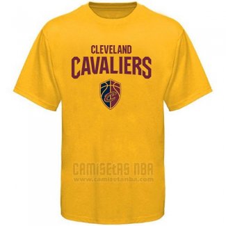 Camiseta Manga Corta Cleveland Cavaliers Amarillo2