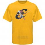 Camiseta Manga Corta Cleveland Cavaliers Cruzado Pokemon Amarillo