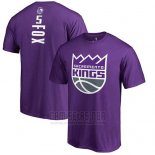 Camiseta Manga Corta De'Aaron Fox Sacramento Kings Violeta