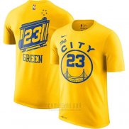 Camiseta Manga Corta Draymond Green Golden State Warriors Amarillo The City