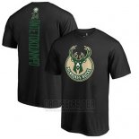 Camiseta Manga Corta Giannis Antetokounmpo Milwaukee Bucks Negro