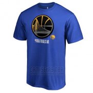 Camiseta Manga Corta Golden State Warriors Azul 2018 NBA Finals