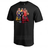 Camiseta Manga Corta Golden State Warriors vs. Toronto Raptors NBA Finals 2019 Negro
