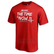 Camiseta Manga Corta Houston Rockets Rojo 2018 NBA Playoffs Bet Slogan